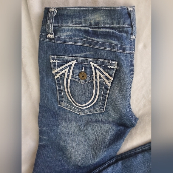 True Religion Joey Jeans women's size 30 white stitching - Picture 16 of 16